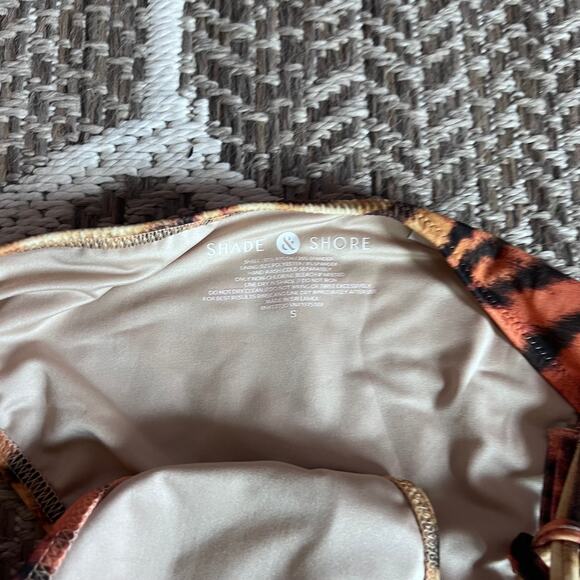 Shade & Shore tiger bikini bottoms SZ S - Picture 3 of 4